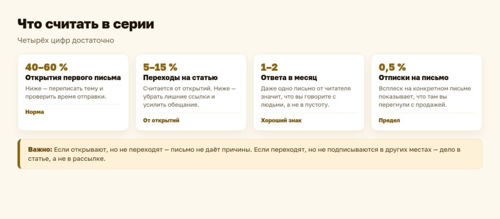 Схема: что считать в приветственной серии