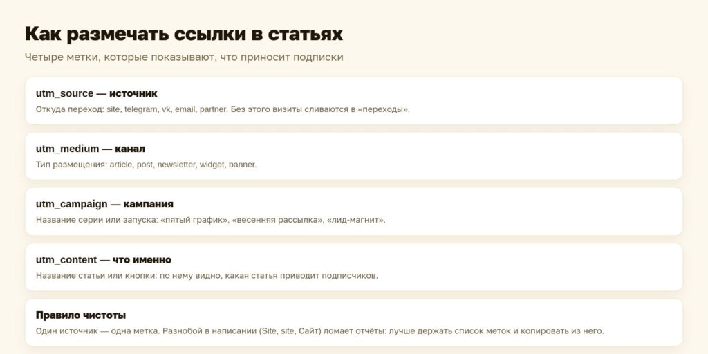 Схема: как размечать ссылки в статьях