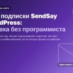 Форма подписки SendSay на WordPress: как установить без программиста
